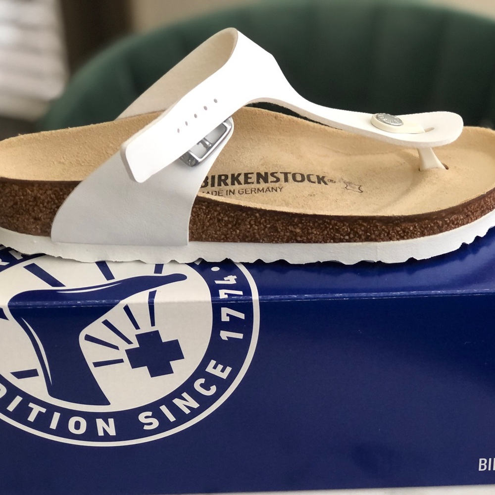 Birkenstock Gizeh Sandals - White Size 37